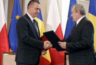 Ceremonia de semnare a Acordului bilateral România-Polonia