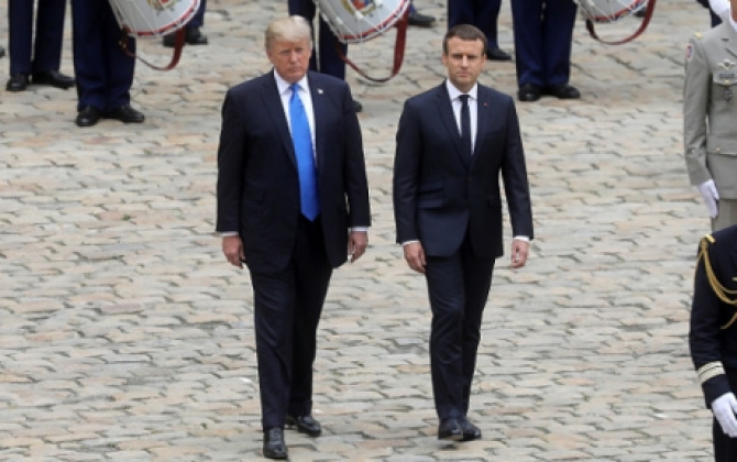 Emmanuel Macron, aplaudat în Congresul SUA