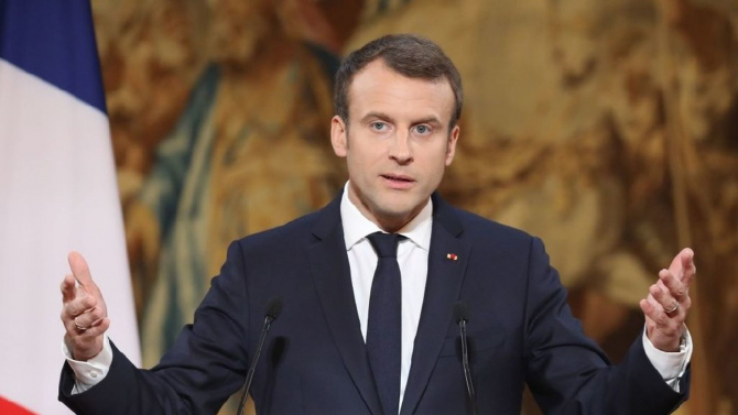 Preşedintele Franţei, Emmanuel Macron, Sursa foto: Axios