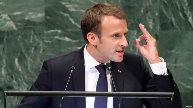 preşedintele Franţei, Emmanuel Macron,