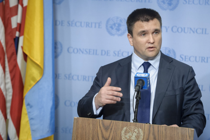 ministrul de externe ucrainean Pavlo Klimkin