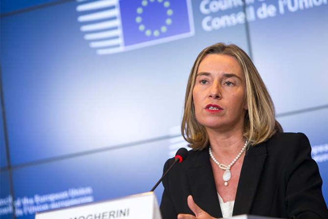 Înaltul reprezentant al Uniunii Europene pentru afaceri externe și politici de securitate, Federica Mogherini
