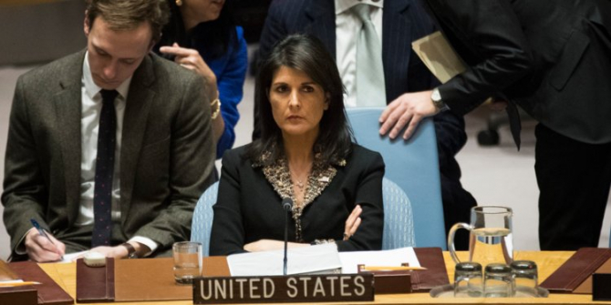 ambasadoarea SUA la Naţiunile Unite, Nikki Haley