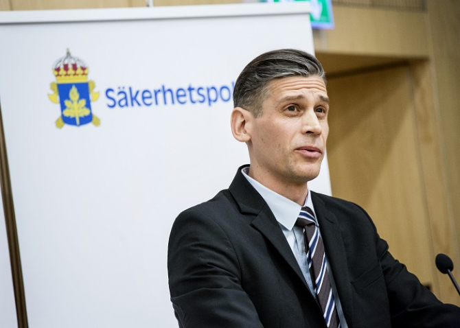Daniel Stenling, şeful Departamentului de contrainformaţii din cadrul Serviciului securităţii statului din Suedia.
