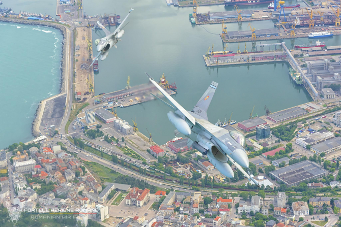 Avioane F-16, sursă foto: Forțele Aeriene Române