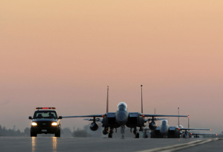 Foto: Avioane SUA F-15 desfășurate la Baza Aeriană de la Incirlik. Sursă: US Army Incirlik