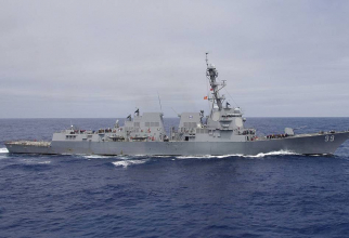 Distrugătorul USS Farragut, implicat în incidentul cu nava de război a Rusiei