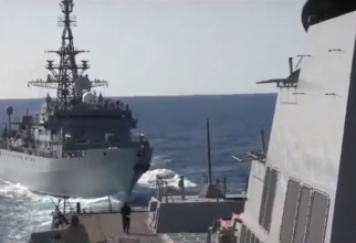 Agresiunea asupra distrugătorului american USS Farragut, de către o navă de luptă a Rusiei