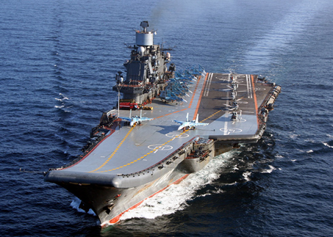 Portavionul Amiral Kuznețov, sursă foto: Ministerul Apărării de la Moscova