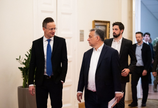 Peter Szijjarto, ministrul de Externe al Ungariei, și premierul maghiar Viktor Orban. Sursă Foto: Peter Szijjarto Facebook