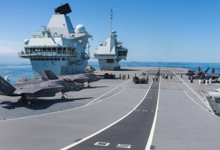 Portavionul britanic HMS Queen Elizabeth, sursă foto: Royal Navy