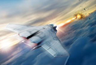Programul laser SHiELD, imagine concept. Sursă foto: Lockheed Martin