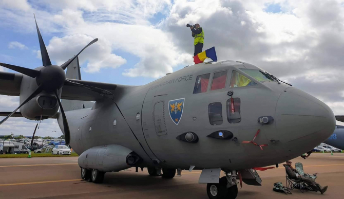 Foto: Cer Senin - Revista Forțelor Aeriene, sursă: Bazei 90 Transport Aerian Otopeni „Comandor aviator Gheorghe Bănciulescu” Facebook