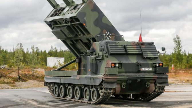 Sistemul de rachete cu capacitate de lansare multiplă  MARS M270 MLRS al armatei germane