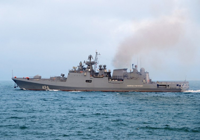 Fregata Amiral Grigorovici din Flota rusă a Mării Negre