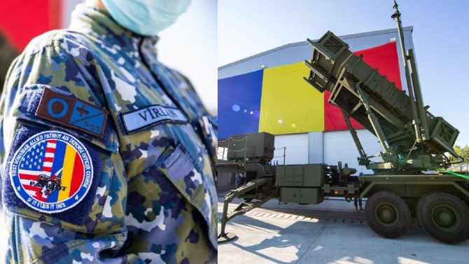 Sistem de apărare antiaerian şi antirachetă cu rază lungă de acțiune de tiă Patriot. Foto: Forțele Aeriene Române