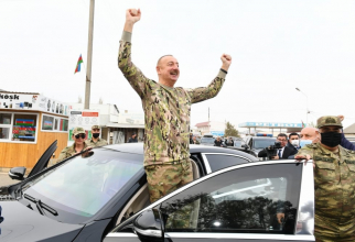 Președintele azer Ilham Aliyev, sursă foto: Ministerul Apărării din Azerbaidjan Facebook