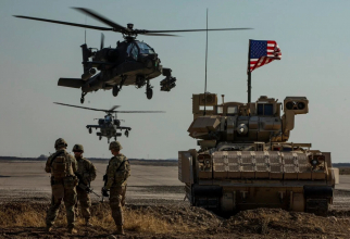 Vehicul de luptă american Bradley, în timpul operațiunilor din Siria