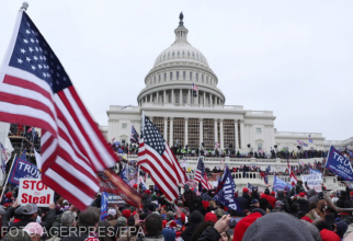 Foto: Capitoliul SUA, ocupat de susținătorii lui Trump, pe data de 6 ianuarie 2021