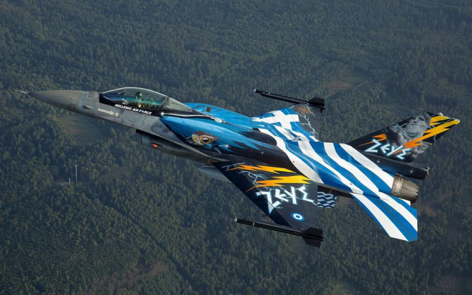 F-16 „Zeus”, Grecia. Sursă foto: Airshow 2018, forțele armate poloneze: Airshow.wp.mil.pl