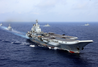 Portavionul chinez Liaoning și grupul său de luptă navală, sursă foto: Ministerul Apărării din China