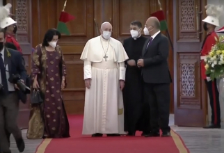 Vizita Papei Francisc în Irak, sursă foto: Captură YouTube Vatican Media