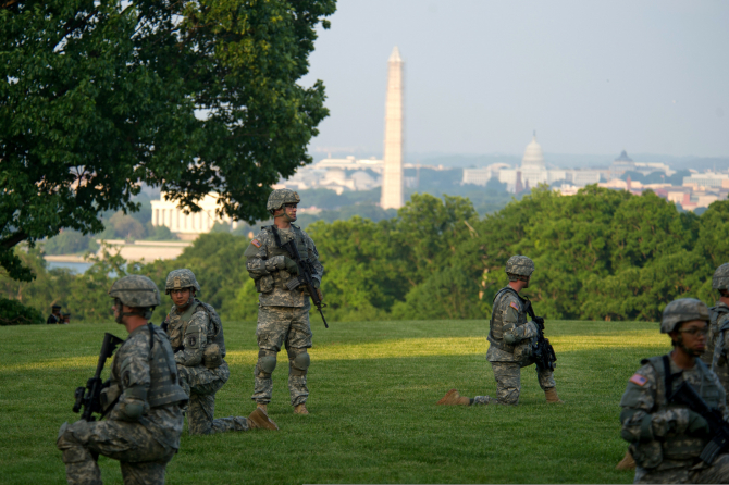 Soldați americani, în Washington DC, sursă foto: US Army