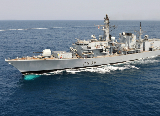 HMS Northumberland, sursă foto: Royal Navy
