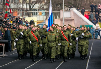 Soldați ruși în Transnistria. Sursă foto: Ministerul Apărării de la Moscova