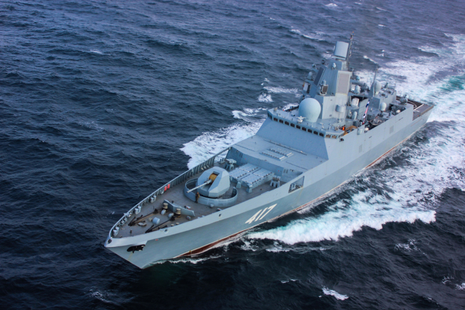 Fregata Amiral Gorshkov Sursa foto: Ministerul Apărării din Rusia