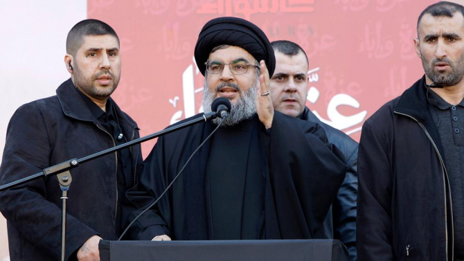 Liderul grupării teroriste Hezbollah, Hassan Nasrallah
