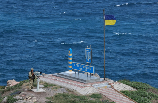 Insula Șerpilor. Sursă foto: Statul Major al Forțelor Armate din Ucraina