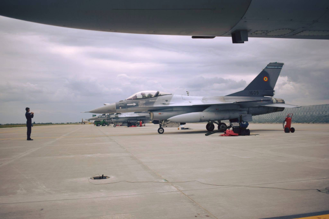 F-16, România. Sursă foto: Baza 86 Aeriană Borcea