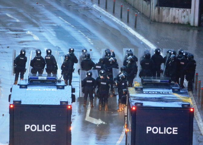 Forțele de poliție kosovare, sursă foto: Poliția din Kosovo @official