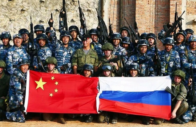 Imagine de la un exercițiu ruso-chinez. Sursă foto: Xinhua
