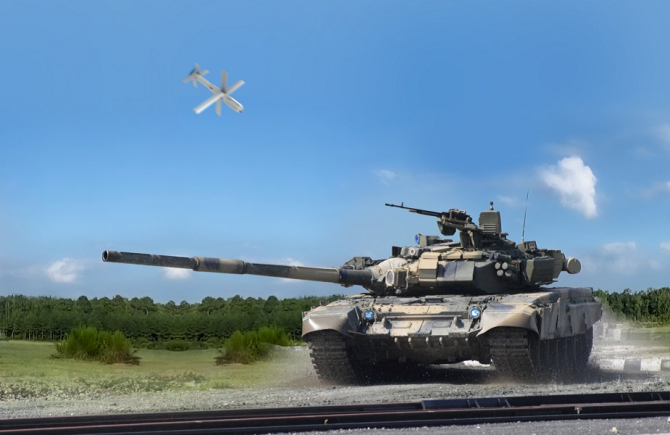 Tanc T-90. Sursă foto: UVision