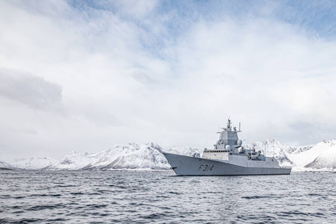 Fregata norvegiană HNoMS Thor Heyerdahl. Sursă foto: Forțele armate Regale ale Norvegiei