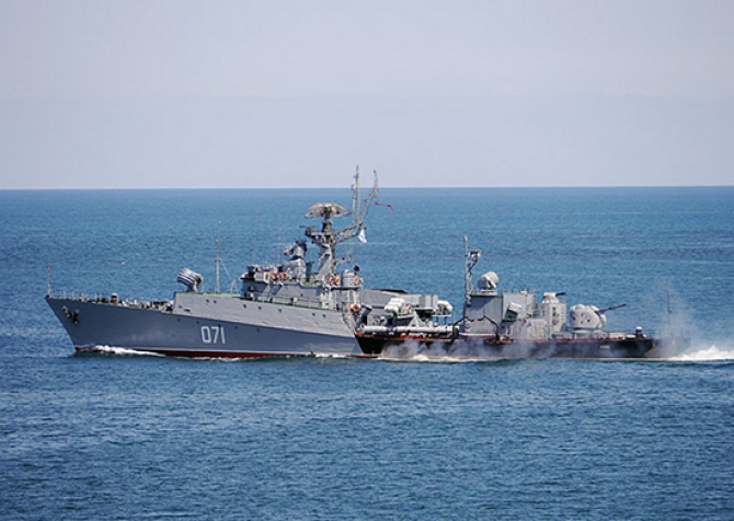 Nava rusă antisubmarin Kasimov, sursă foto: Ministerul Apărării de la Moscova