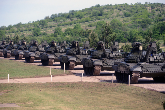 Tancuri rusești T-72MS donate Serbiei de către Federația Rusă. Sursă foto: Ministerul Apărării de la Belgrad