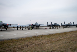 Avioane americane F-15 dislocate la Câmpia Turzii. Sursă foto: U.S. Air Force