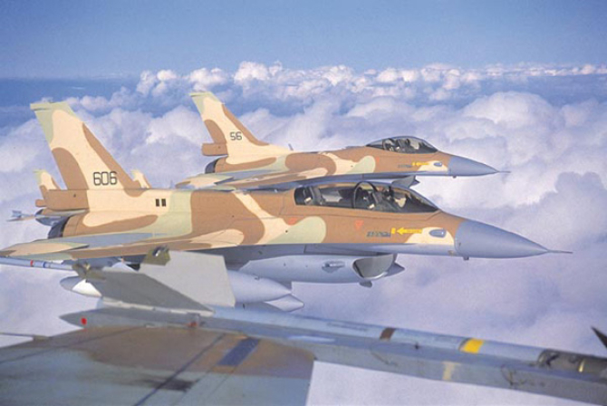 Avioane F-16 ale Israelului @IDF Foto: via Israeli-Weapons.com