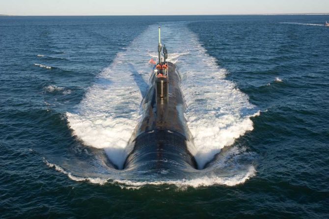 Un submarin american de atac din clasa Virginia, sursă foto: Military.com