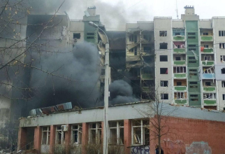 Bombardament rus asupra zonelor civile din Ucraina. Sursă foto: Ministerul Apărării al Ucrainei via DC News