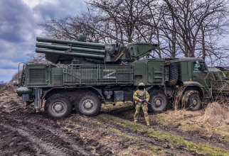 Sistem de rachete Pantsir-S capturat în Ucraina