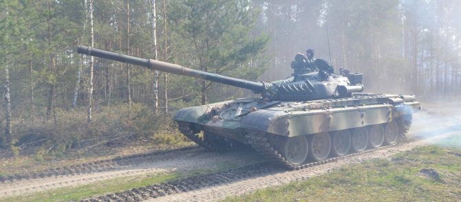 Tanc principal de luptă de tip T-72. Sursă foto: Ministerul Apărării de la Varșovia
