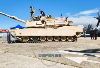 Abrams M1A2 SEPv3, prezentat în România de către U.S. Army în cadrul expoziției BSDA. Sursă foto: DefenseRomania