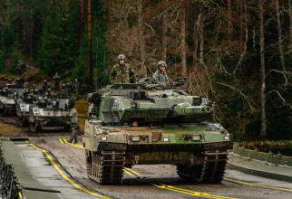 Versiunea suedeză a tancului german Leopard 2. Sursa foto: Forsvarsmakten.