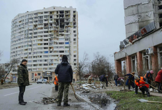 Distrugeri urbane provocate de invadatorul rus în Ucraina. Sursă foto: Генеральний штаб ЗСУ / General Staff of the Armed Forces of Ukraine 