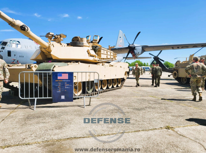 Abrams M1A2 SEPV3, prezent în România. Sursă foto: DefenseRomania