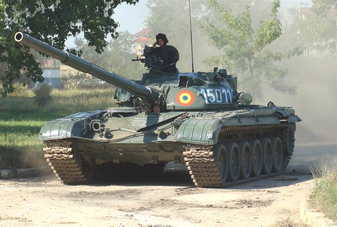 T-72, România. Sursă foto: Wikipedia